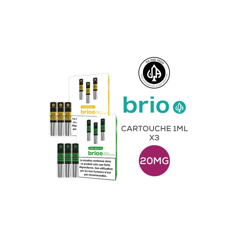 Cartouche remplie  Brio 20mg